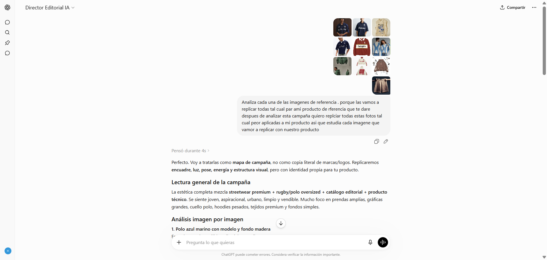 Análisis creativo de ChatGPT