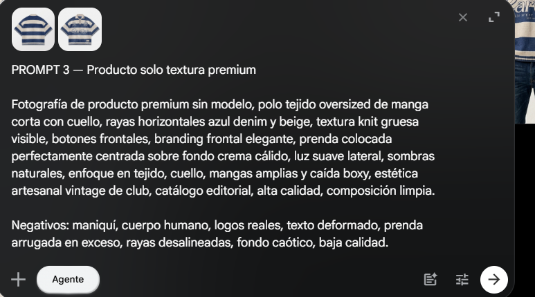 Ajustar texto del prompt base reutilizado
