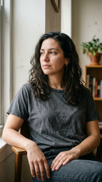 Lifestyle influencer candid portrait